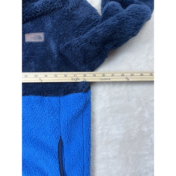 The North Face Campshire Jacket Boys L Blue Fleece Sherpa Full Zip Softshell - Picture 4 of 7